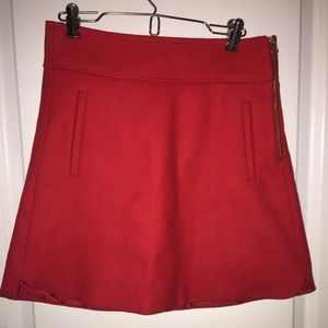 J. Crew Double Serge Wool Mini Skirt